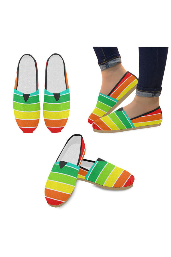 Rainbow Bright Unisex Casual Shoes - Objet D'Art