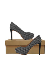 Micro Polka-dots Women's High Heels - Objet D'Art