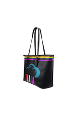 rain 2 Leather Tote Bag/Small (Model 1651) - Objet D'Art