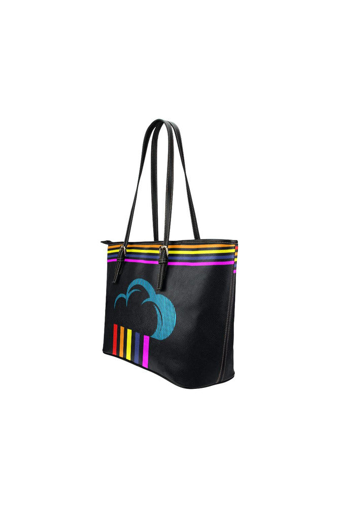 rain 2 Leather Tote Bag/Small (Model 1651) - Objet D'Art