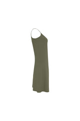 Green D05 FRONT Alcestis Slip Dress (Model D05) - Objet D'Art