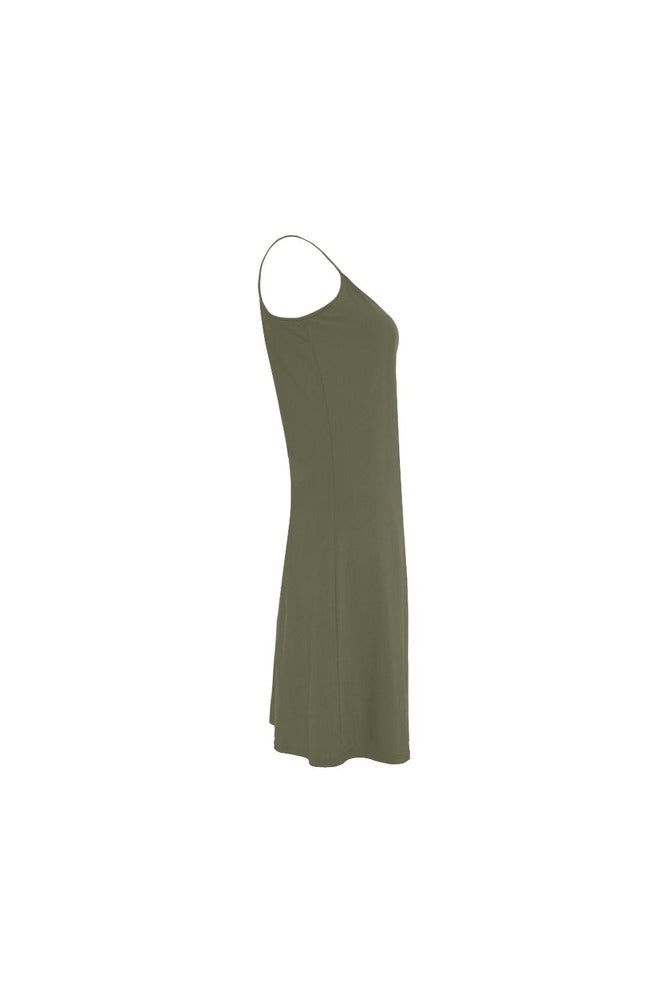 Green D05 FRONT Alcestis Slip Dress (Model D05) - Objet D'Art