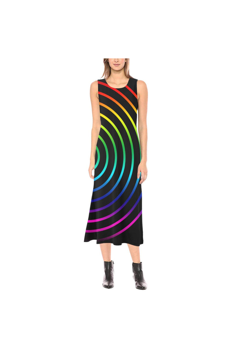 Rainbow Phaedra Sleeveless Open Fork Long Dress - Objet D'Art