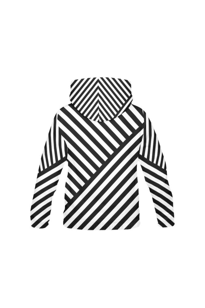 Butting Stripes All Over Print Hoodie for Men/Large Size - Objet D'Art Online Retail Store