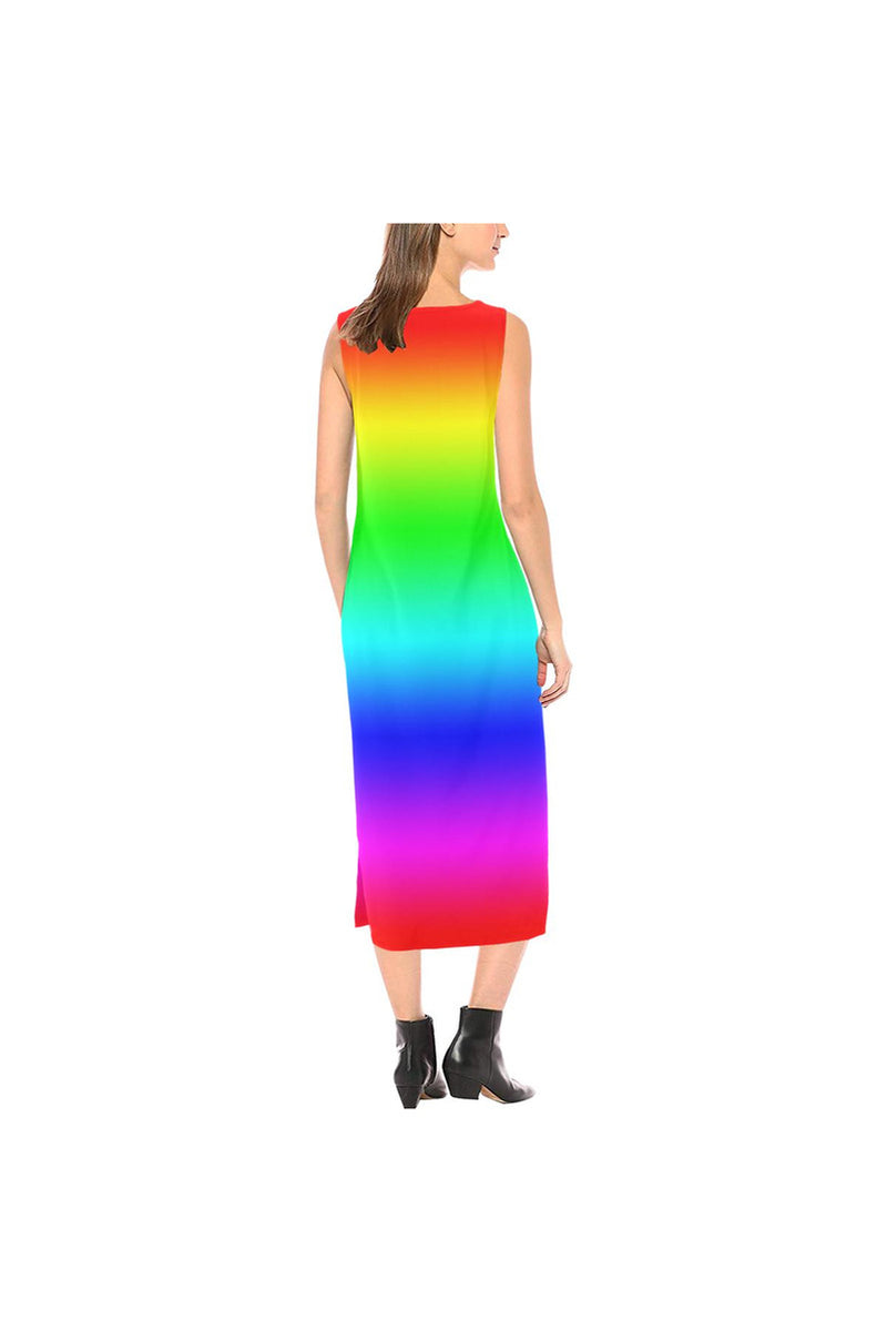 Spectral Splendor Phaedra Sleeveless Open Fork Long Dress - Objet D'Art