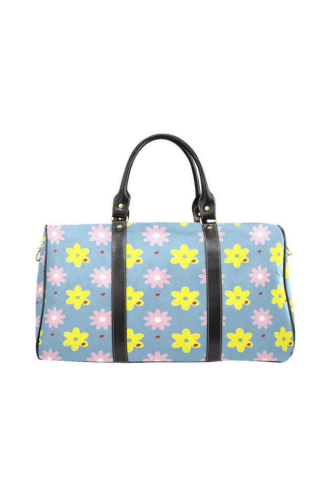 Floral Blue New Waterproof Travel Bag/Large - Objet D'Art Online Retail Store