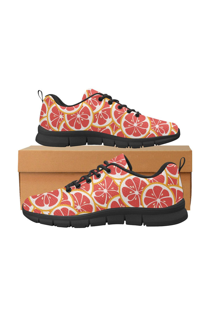 Citrus Chic Women's Breathable Running Shoes (Model 055) - Objet D'Art