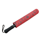 asian art red Semi-Automatic Foldable Umbrella - Objet D'Art