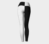 Two Tone Micro Polkadot Yoga Leggings - Objet D'Art