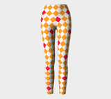 Harlequin Heights Yoga Leggings - Objet D'Art