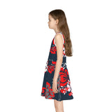 Girls' Sleeveless Sundress (AOP) - Objet D'Art