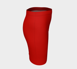 Wildflower Red Fitted Skirt - Objet D'Art