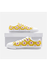 Daisy Daze Unisex Low Top Canvas Shoes - Objet D'Art