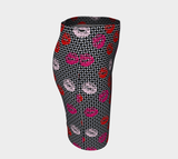 Kisses and Micro Polkadots Fitted Skirt - Objet D'Art