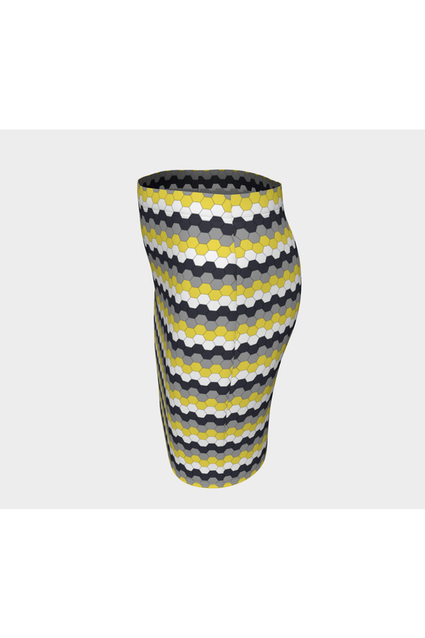 Honeycomb Fitted Skirt - Objet D'Art