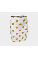 Polka Dot Fitted Skirt - Objet D'Art
