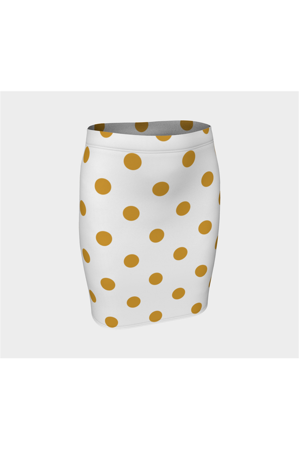 Polka Dot Fitted Skirt - Objet D'Art