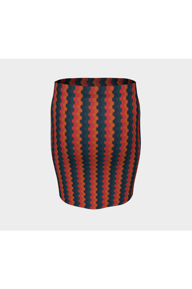 Honeycomb Fitted Skirt - Objet D'Art