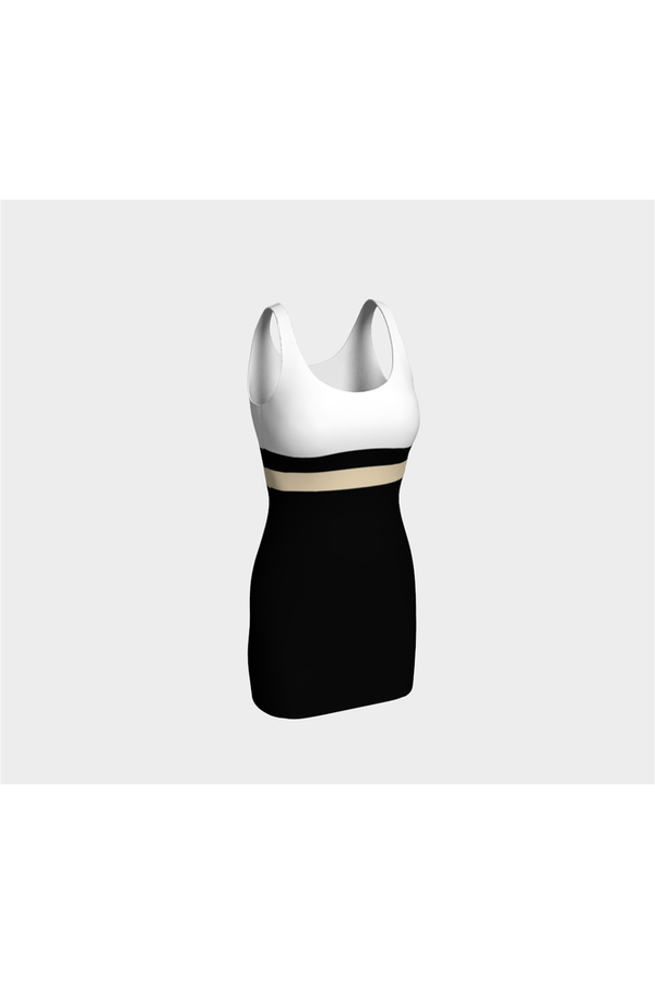 Black & White Bodycon Dress - Objet D'Art