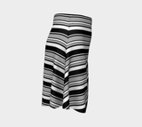 Fancy Striped Flare Dress - Objet D'Art