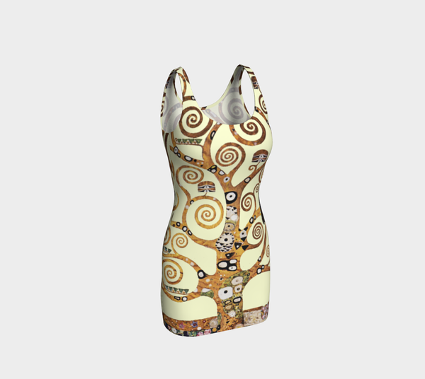 Tree of Life Klimt Bodycon Dress - Objet D'Art