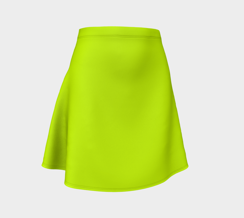 Lime Green Flare Skirt - Objet D'Art