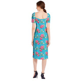 Split Thigh Midi Bodycon Dress - Objet D'Art
