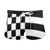 black 2 9k Men's Swim Trunks with Zipper Pocket (Model L71) - Objet D'Art