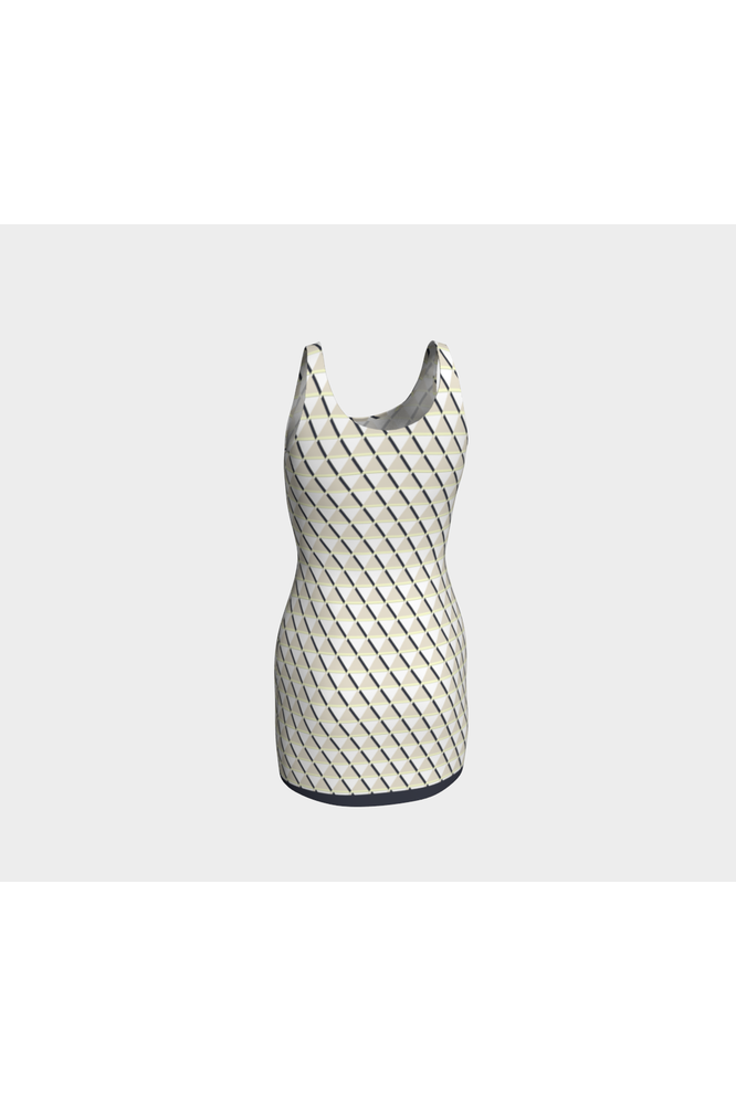 Trigonometric Trance Bodycon Dress - Objet D'Art