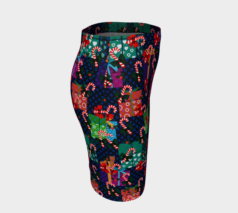 Candy Canes & Gifts Fitted Skirt - Objet D'Art