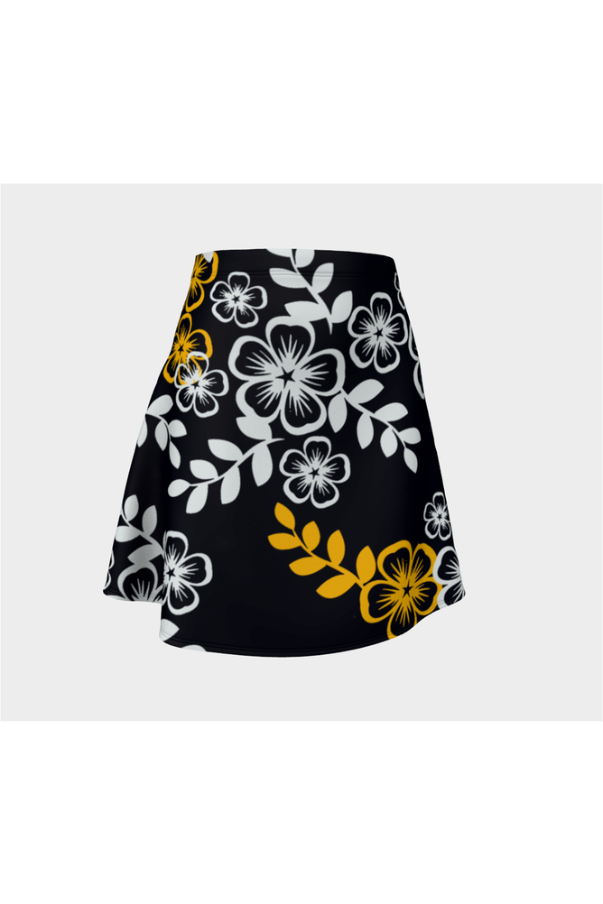 Floral Gold Flare Skirt - Objet D'Art Online Retail Store