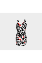 Graphic Wonder Bodycon Dress - Objet D'Art