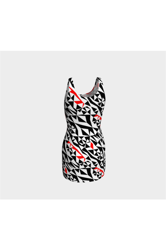 Graphic Wonder Bodycon Dress - Objet D'Art