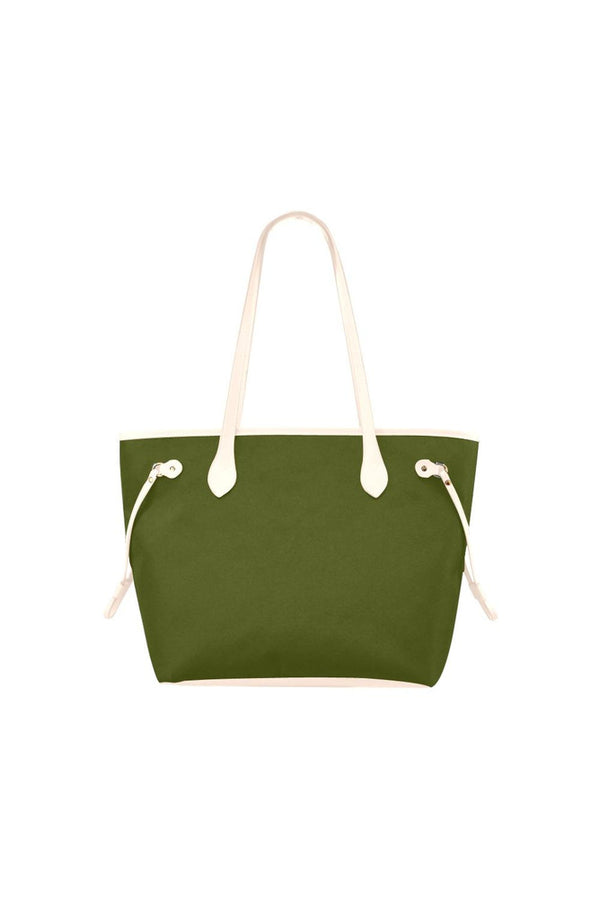 Pineapple Green Clover Canvas Tote Bag (Model 1661) - Objet D'Art