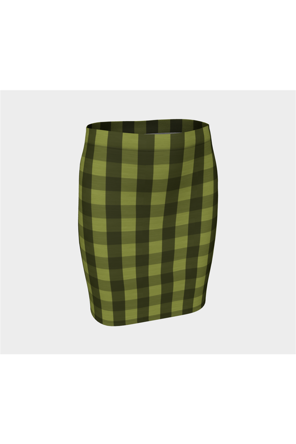 Pepper Stem Plaid Fitted Skirt - Objet D'Art