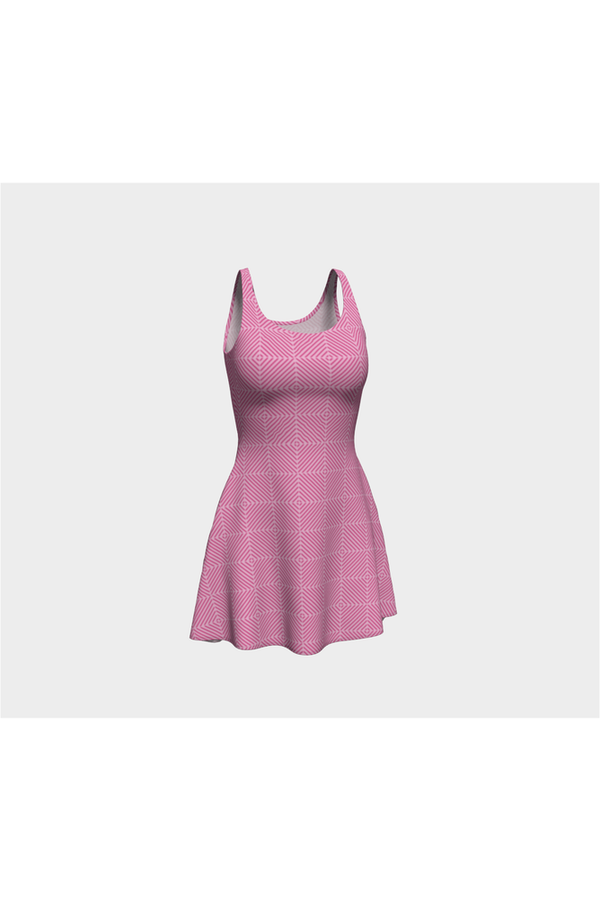 Texture of Pink Flare Dress - Objet D'Art