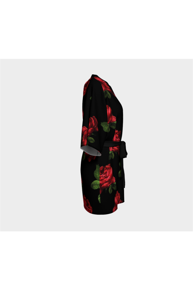 Red Rose Kimono Robe - Objet D'Art