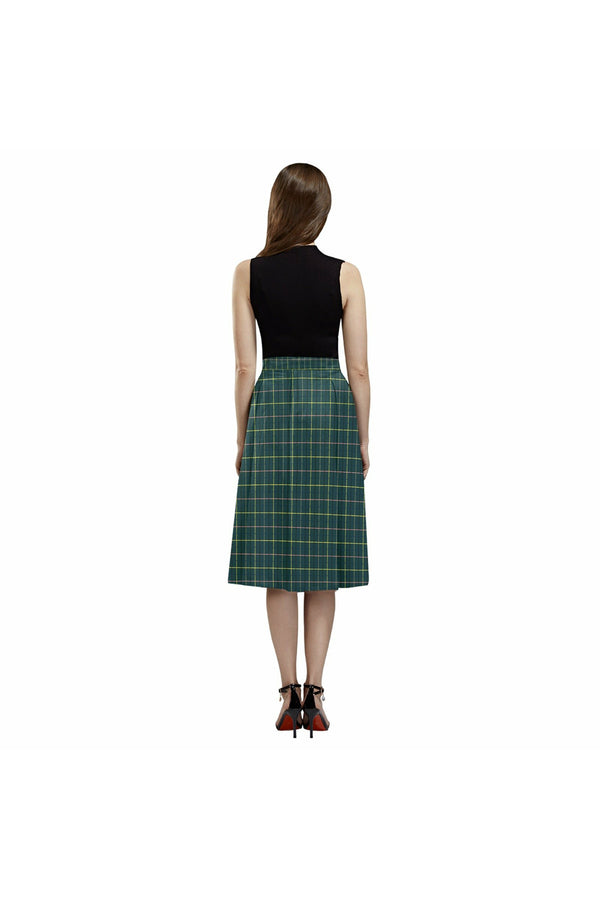 Storm Green Mnemosyne Women's Crepe Skirt - Objet D'Art