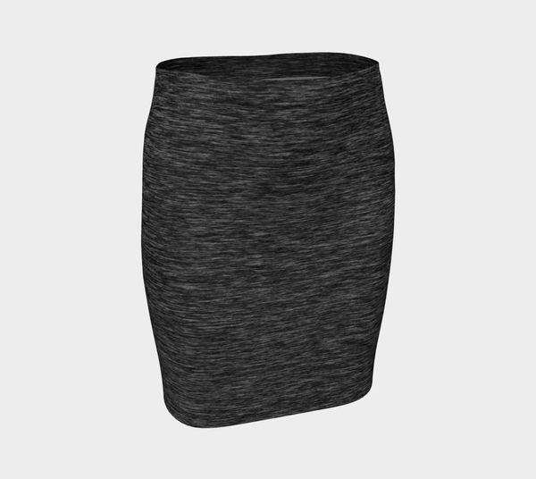 Charcoal Fiber Fitted Skirt - Objet D'Art