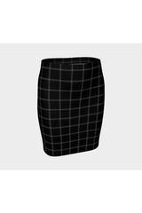 Checkered Fitted Skirt - Objet D'Art