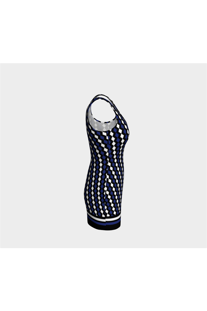 Harlequin Moments Bodycon Dress - Objet D'Art