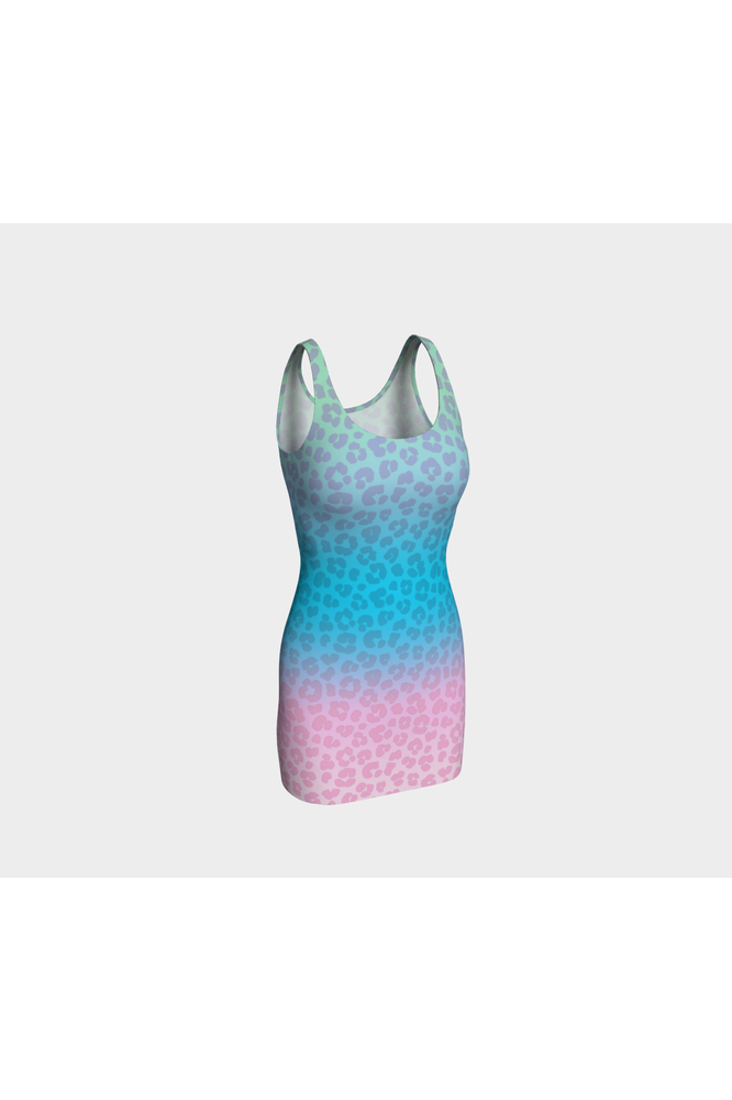 Pastel Leopard Print Bodycon Dress - Objet D'Art