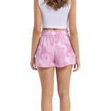 Pink Yin and Yang Women's Belted Short - Objet D'Art