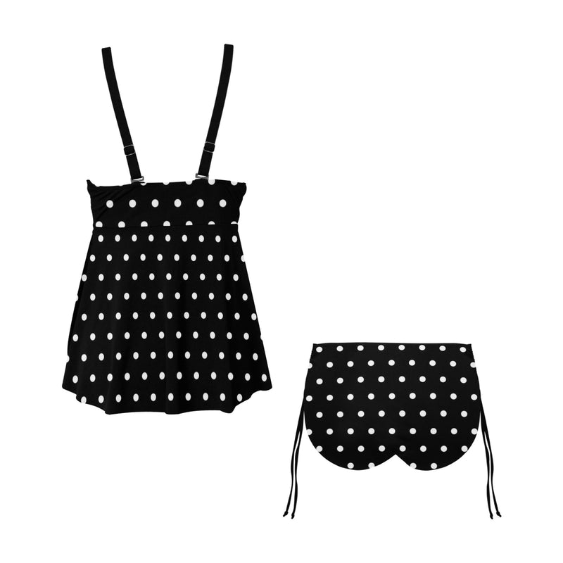 shapes colors texture art Chest Drawstring Swim Dress (Model S30) - Objet D'Art