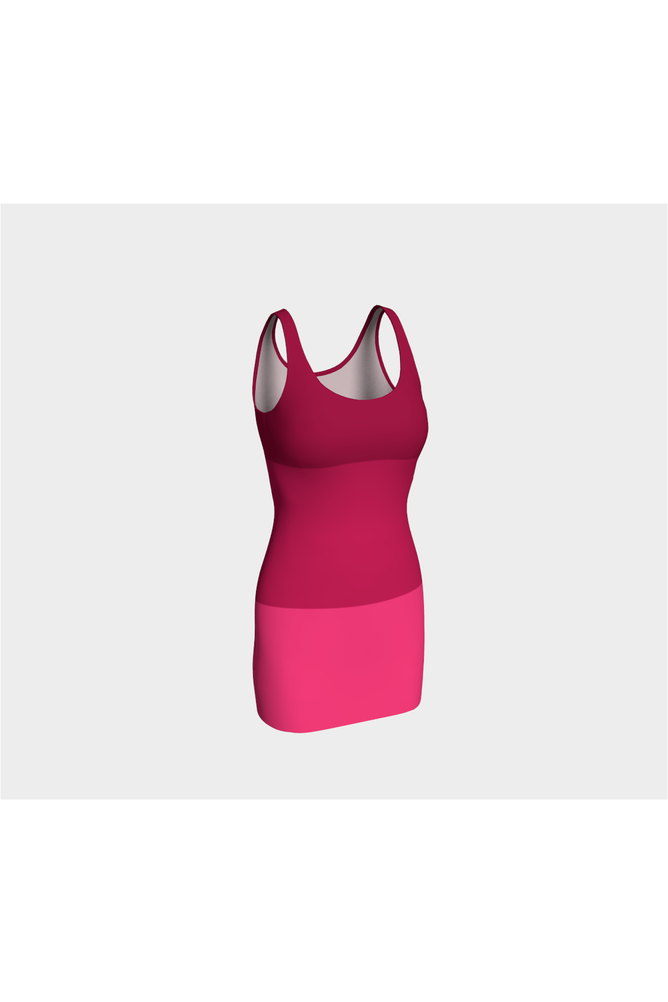Pink Tri-color Body-con Dress - Objet D'Art