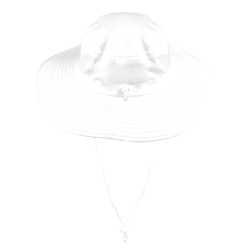 white solid print addsart Wide Brim Bucket Hat - Objet D'Art