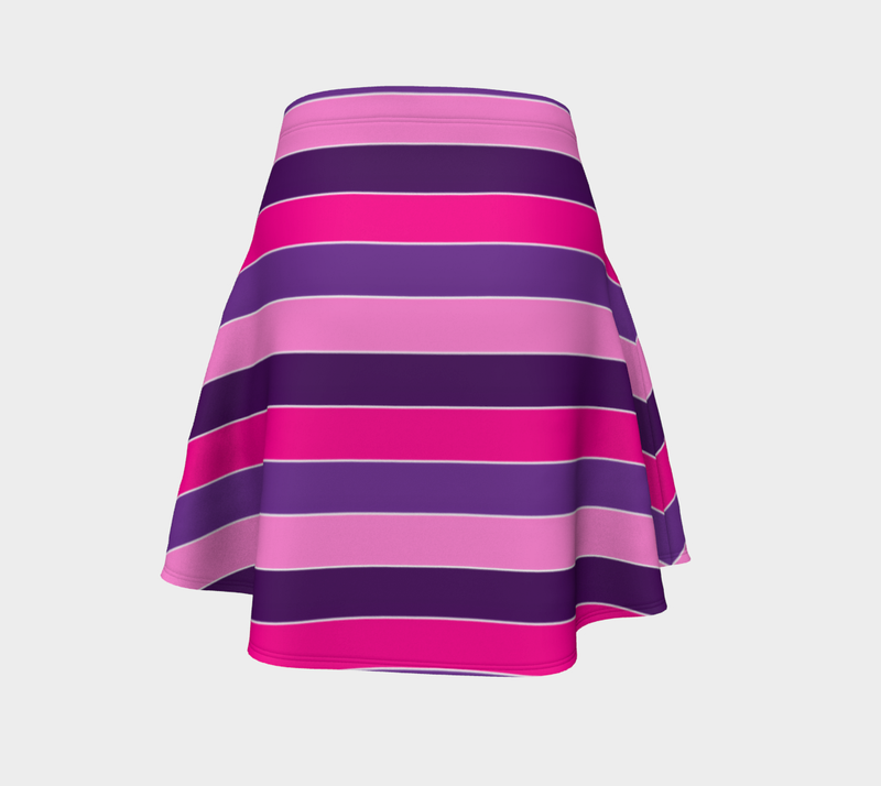 Striped Flare Skirt - Objet D'Art