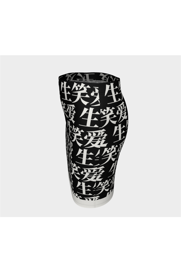 Live Laugh Love Fitted Skirt - Objet D'Art