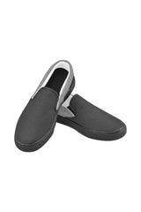 Herringbone Men's Slip-on Canvas Shoes (Model 019) - Objet D'Art