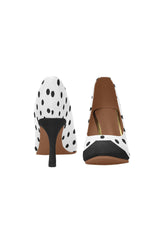 black white pkdt capped vamp Women's High Heels (Model 048) - Objet D'Art